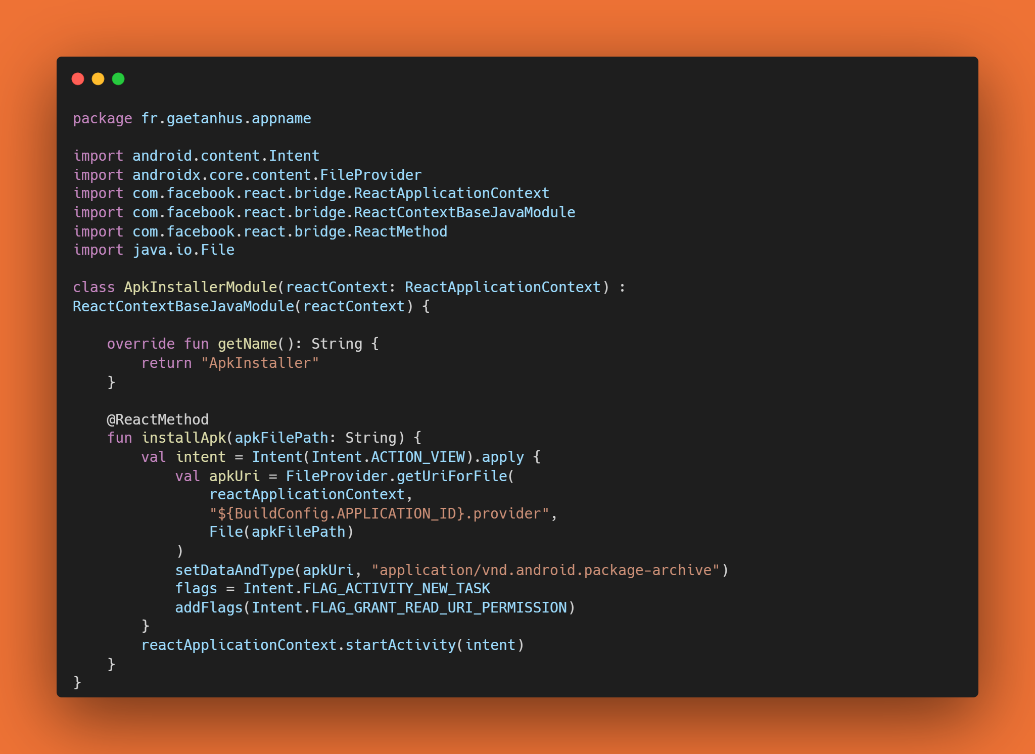 Kotlin Code